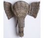 Trophée d'éléphant en poelet gris - AUBRY GASPARD
