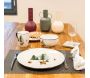 Vaisselle en porcelaine décor Cerf et Sapin, style fait main - AUBRY GASPARD