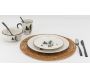 Vaisselle en porcelaine décor Cerf et Sapin, style fait main - AUB-6821