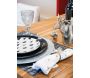 Vaisselle sapin en porcelaine noires et blanches (lot de 6) - 7
