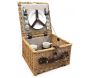 Valise pique-nique en osier naturel 2 couverts - 9