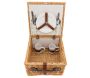 Valise pique-nique en osier naturel 2 couverts - AUB-3977