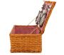 Valise pique-nique en osier teinté miel Campani - AUB-3756