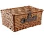 Valise pique-nique en osier teinté miel Campani - 5