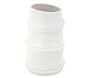 Vase céramique blanc design bambou