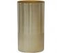 Vase cyclindrique métal doré