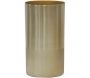 Vase cyclindrique métal doré