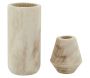 Vase décoratif en bois clair - AUB-5071