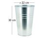 Vase de jardin en zinc lourd - AUB-1518