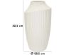 Vase en magnésie Ice  28.5 x 50.5 cm - MAU-0610