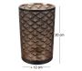 Vase en métal noir et cuivré Aster 20 cm - 5