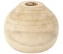 Vase rond en bois de bancoulier