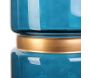 Vase en verre avec cerclage doré 20.5 cm - 18,90