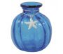 Vase en verre teinté bleu
