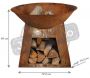 Vasque porte bûches en métal - 231,90