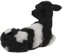 Veau noir et blanc couché en résine - 8