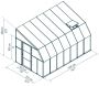 Véranda en aluminium blanc et polycarbonate Sun Room II - PAA-0406