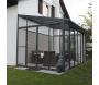 Véranda en aluminium gris et polycarbonate SanRemo - 6