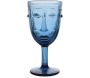 Verre à pied Visage bleu - OPJ-0111