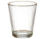 Verres striés liseré doré (Lot de 6) - CMP-4103