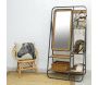 Vestiaire en pin et métal avec miroir - AUBRY GASPARD