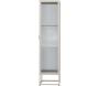 Vitrine en acier 70 x 40 x 160 cm Garis - 399