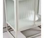 Vitrine en acier 70 x 40 x 160 cm Garis - 7