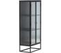 Vitrine en acier 70 x 40 x 160 cm Garis - VEN-1186