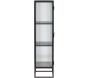 Vitrine en acier 70 x 40 x 160 cm Garis - 469
