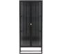 Vitrine en acier 70 x 40 x 160 cm Garis - 5