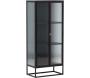 Vitrine en acier 70 x 40 x 160 cm Garis