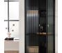 Vitrine en acier 70 x 40 x 160 cm Garis - VENTURE HOME