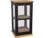 Vitrine rotative en bois 40 x 40 x 74 cm