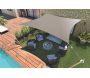 Voile d'ombrage carrée 4 x 4m - SUN-0117
