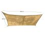 Voile d'ombrage rectangulaire en jute - 6