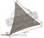 Voile d'ombrage triangulaire Coolfit anthracite - 6