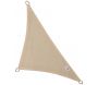 Voile d'ombrage triangulaire Coolfit crème porcelaine