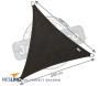 Voile d'ombrage triangulaire Coolfit noir - NES-0105