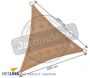 Voile d'ombrage triangulaire Coolfit sable - 5