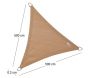 Voile d'ombrage triangulaire Coolfit sable - 5