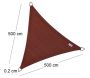 Voile d'ombrage triangulaire Coolfit terracotta - NES-0107