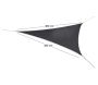 Voile d'ombrage triangulaire avec leds solaires intégrées Night and day - MOR-0146