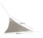 Voile d'ombrage triangulaire avec leds solaires intégrées Night and day - MOR-0145