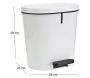Zamora Poubelle à pédale 8L Zamora - 13,41