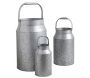 Bidon à lait en zinc lourd (Lot de 3)
