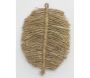 Décorations murales en jute naturel Feuille (lot de 2) - AUB-5892