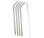 4 pailles en inox avec goupillon