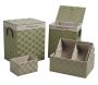 2 paniers à linge + 4 corbeilles en corde (Lot de 6)