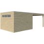 Abri avec extension 294 x 300 cm et plancher