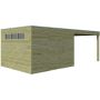Abri avec extension 294 x 300 cm et plancher
